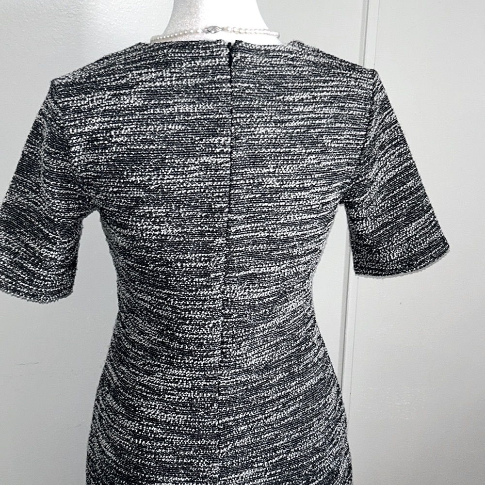 Banana Republic Women’s Boucle Tweed Textured Short Sleeve Midi Dress - Picture 4 of 7